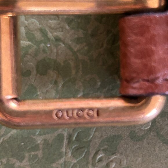 Gucci GG Jacquard Denim and Leather Belt 65/25.5 main image 6